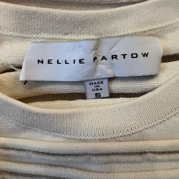 Nellie Partow MARGOT SHEER STRIPE SWEATER - Picture 5 of 6